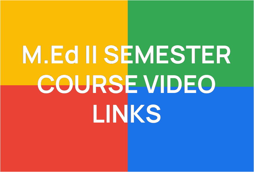http://study.aisectonline.com/images/M.Ed II SEMESTER VIDEO LINKS.png